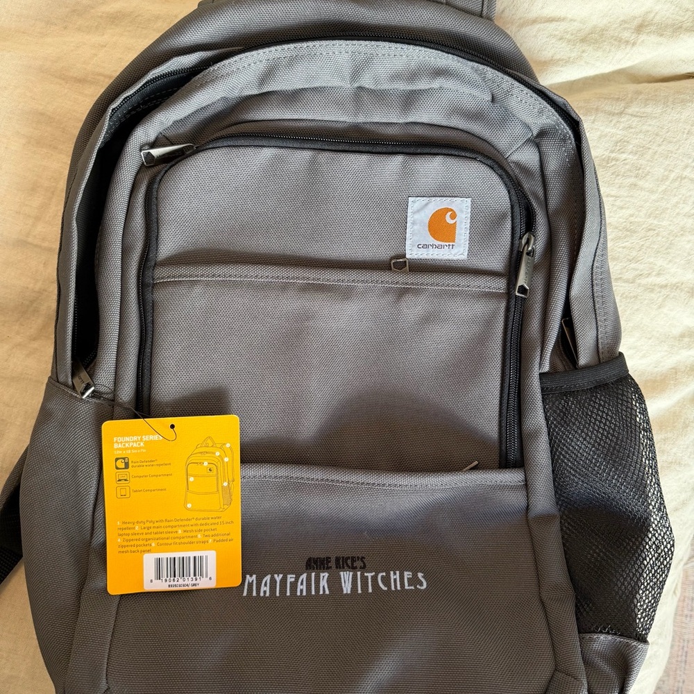 Anne Rice’s Mayfair Witches crew gift Carhartt Gray Backpack